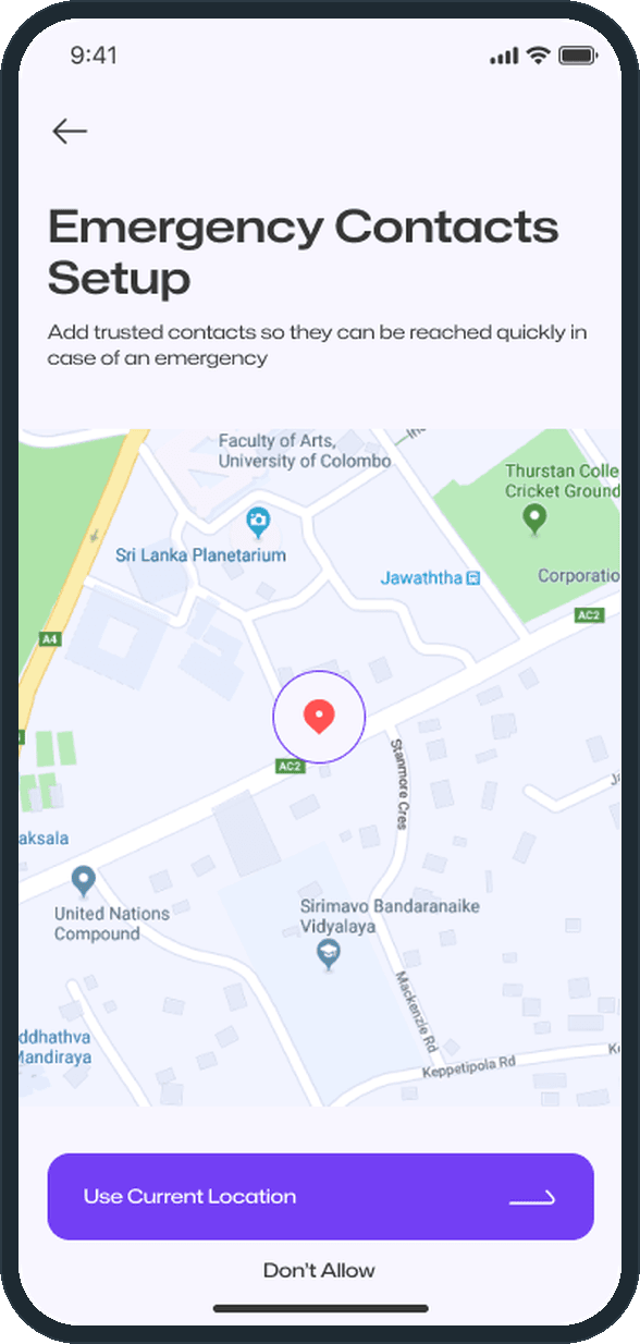 All Alert: When are the contacts and permissions set up?