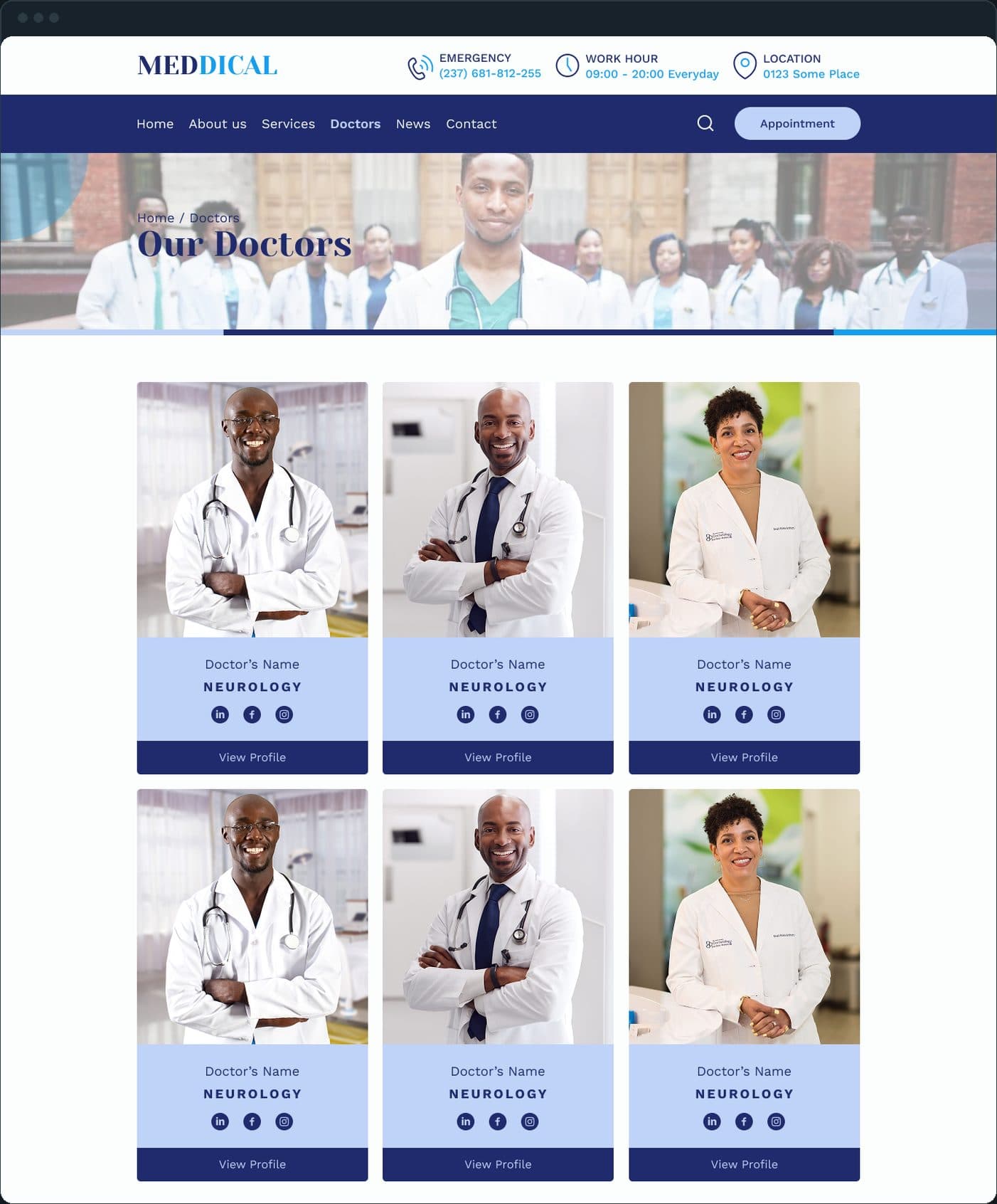 Doctors' clinic website: How does a patient choose a doctor?
