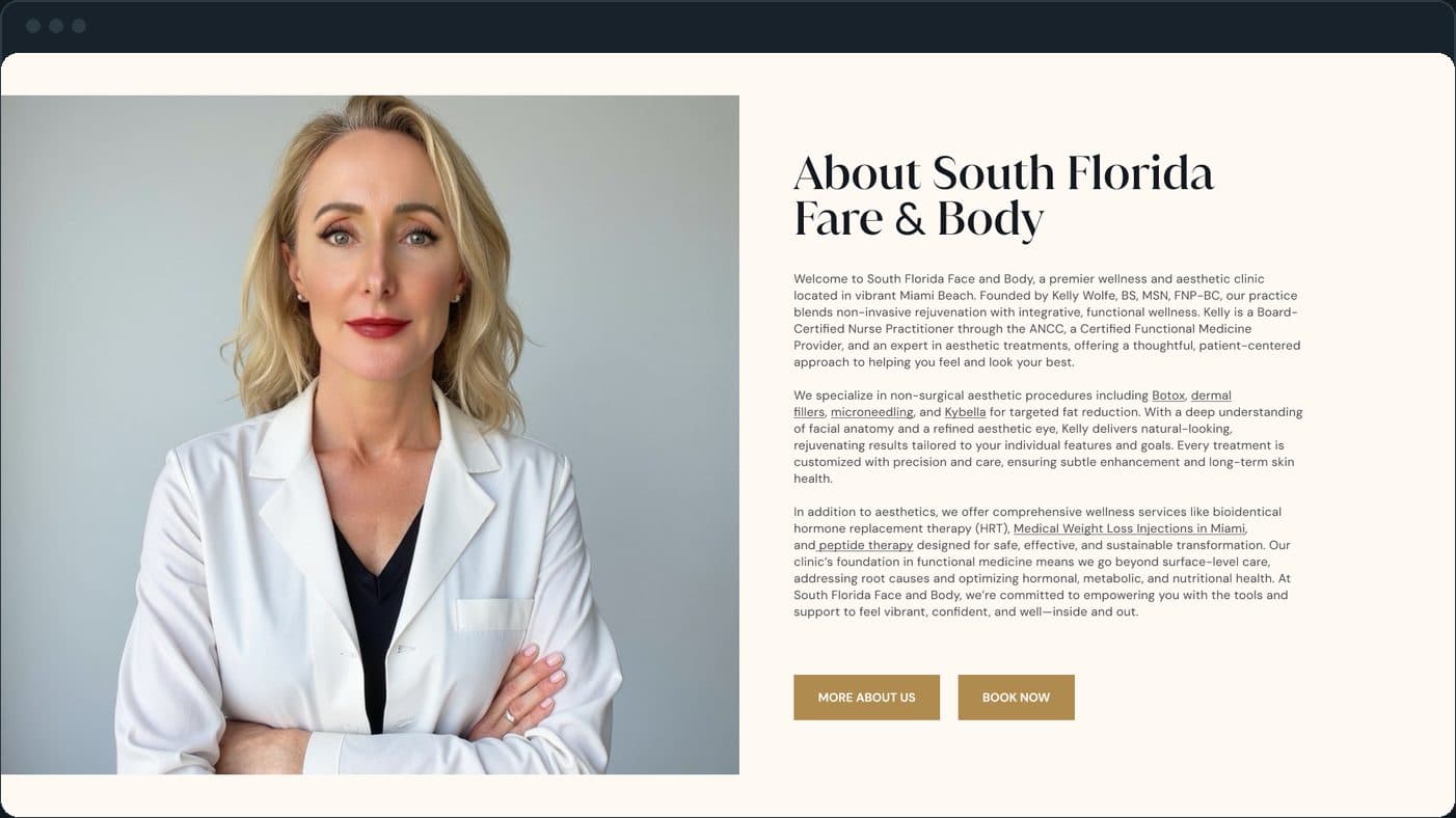 South Florida Face and Body: Who runs the clinic?