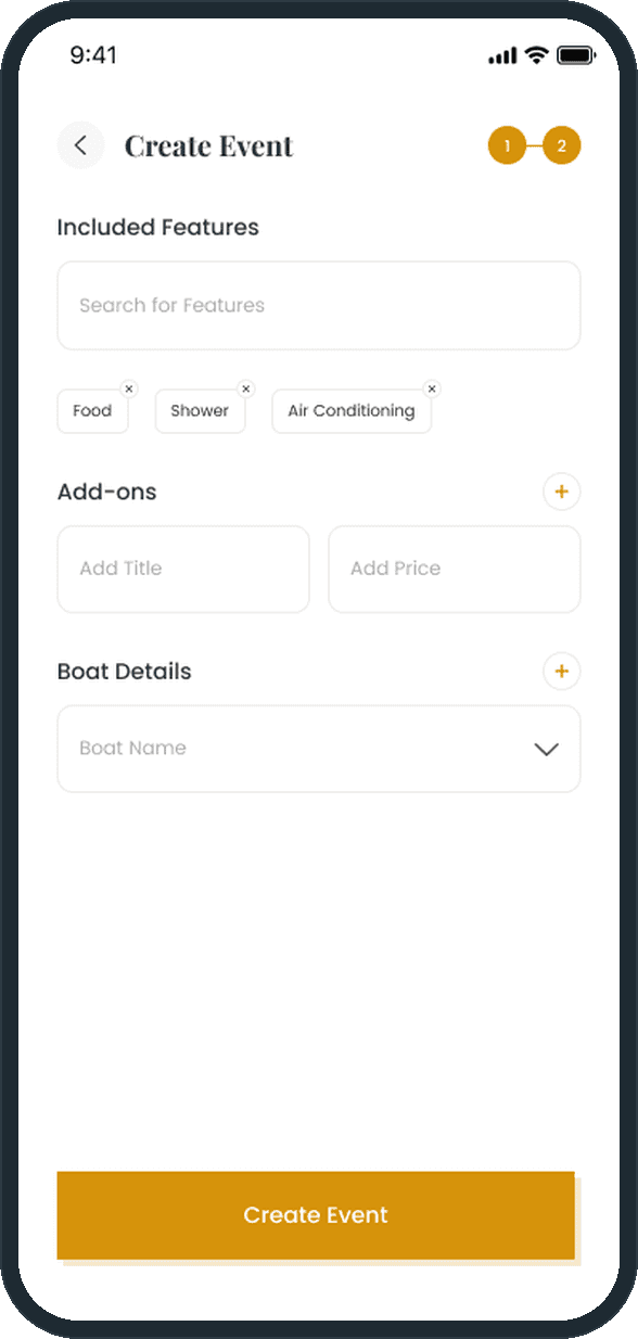 Yachtzy: How does a yacht owner list an event?